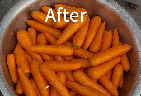after washing carrots